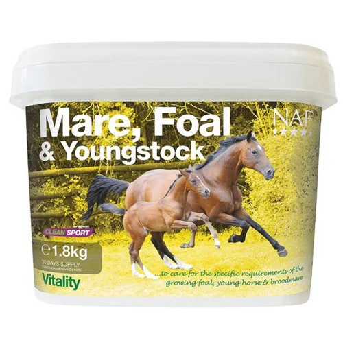Mare Foal & Youngstock - مکمل تغذیه ای برای مادران باردار و برای رشد سریع و سالم کره اسب NAF